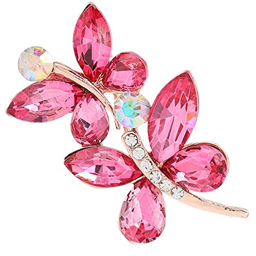 Cristal artificial borboleta broche liga feminina broche vestido de noiva acessórios