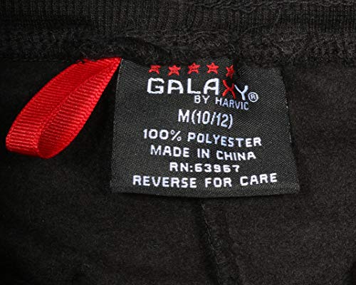 Galaxy By Harvic Boys’ Sweatpants – Basic Active Fleece Jogger Pants (Size: 8-20), Size 10/12, Black #TOP4