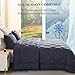 MIOTO 128x120 Oversized King Comforter, Extra Large King Size Comforter Oversized, All Season Soft Lightweight Quilt Down Alternative Duvet Insert with 8 Corner Tabs(128x120, Grey)