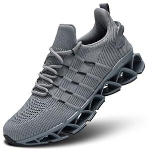 Mens Slip on Walking Running Shoes Blade Tennis Casual Fashion Sneakers Comfort Non Slip Work Sport Athletic Trainers
