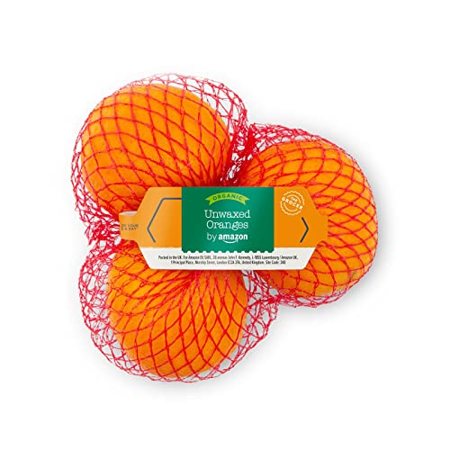 by Amazon Organic Unwaxed Oranges Pack of 3 Medium