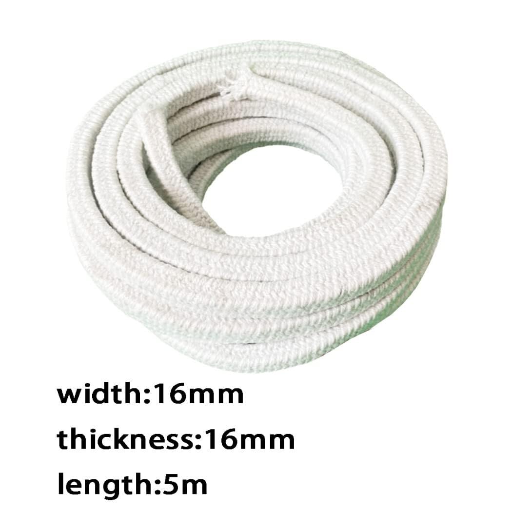 Linka z włókna ceramicznego pleciona uszczelka wysokotemperaturowa do pieca kotłowego pieca do pieca odlewniczego, kwadratowa długość 5 m, 22 mm x 22 mm x 5 m