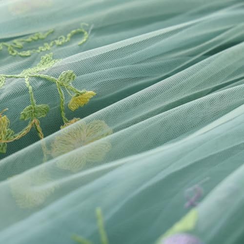 Image of GSVIBK Baby Girls Tutu Dress Sleeveless Toddler Cotton Tulle Skirt Princess Party Prom Dresses