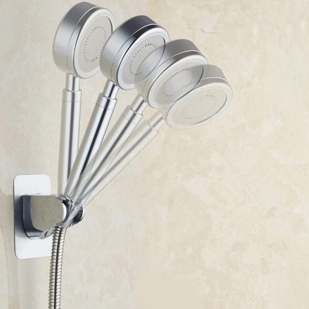 DongYe Adult and Children Shower Head Holder Bracket,Stickup Shower Bracket,Without punching/Sucker type/Adjustable shower head holder bracket