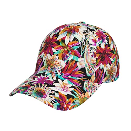 Colorful Flower Baseball Cap Print Dad Caps Classic Trucker Hat Fashion Casual Running Caps Adjustable for Women Hats