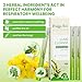 Herbal Diffuser Pen, Lung Cleanse Diffuser with Mullein, Thyme & Mint for Better Breathing, All Natural Swap - 600 Uses, 3 Diffusers, 1 Pack