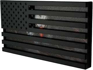 J JACKCUBE DESIGN America Flag Wall Art with Eagle Print Wall Decor for Living Room, Office, Indoor Metal Wall Decor - MK962-2A (Eagle,16 X 8.4 X 1.4 inch)