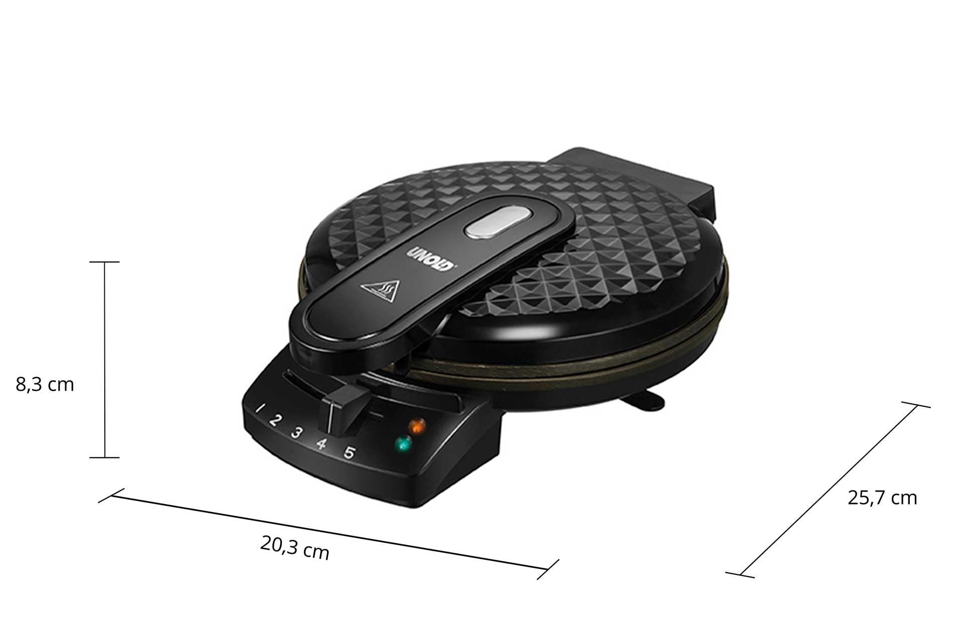 Amazon.de: Unold 48235 Waffeleisen Diamant - Herzförmiges Ø 20 cm 