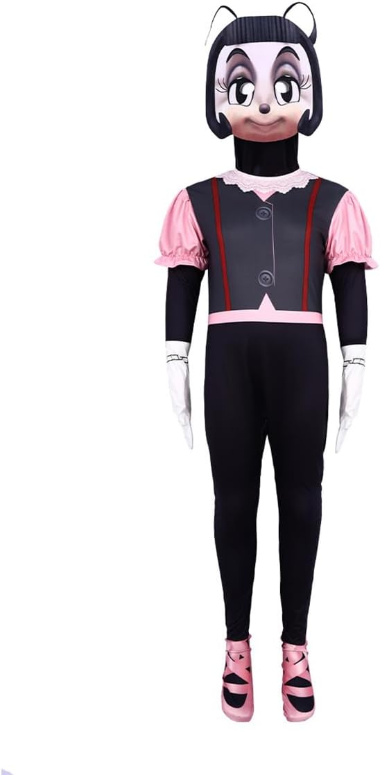 Girls Blossom Costume Kids Headgear Blossom Dress If Cosplay Imaginary Friends‎ Suit Mask Jumpsuit Halloween Outfits - Image 4