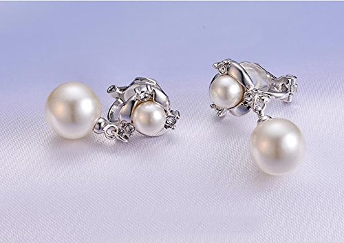 Clip On Earring For Women Pearl Non Pierced Clip Earrings4