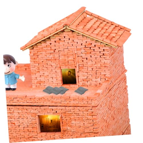 YARDWE 50個 入りミニチュア屋根瓦装飾 模型用フェイク屋根ル ミニハウスデコレーション用 建築ジオラマ ガーデンランドスケープ向け