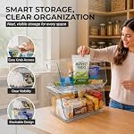 ClearSpace Stackable Storage Bins, Front Pantry Organizer, Small, 8 Pack - Image 3