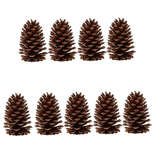 TOPPERFUN 9 Pezzi Ingredienti Di Fiori Di Pinolo Secchi Coni Di Pino Chiave Natale Singola Naturale Arredamento Decorazione Decorazioni Decorativa Finto Pino Marrone Pigne