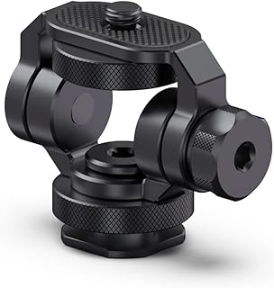 Teyeleec Field Monitor Holder Mount with Cold Shoe for 5 inch and 7 inch Monitor, Swivel and Tilt with 1/4 Standard Screw Mount