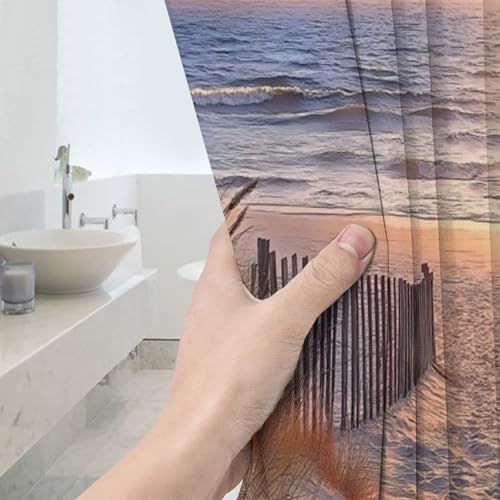 Rideau de douche 180 x 180 cm polyester avec 12 crochets inclus