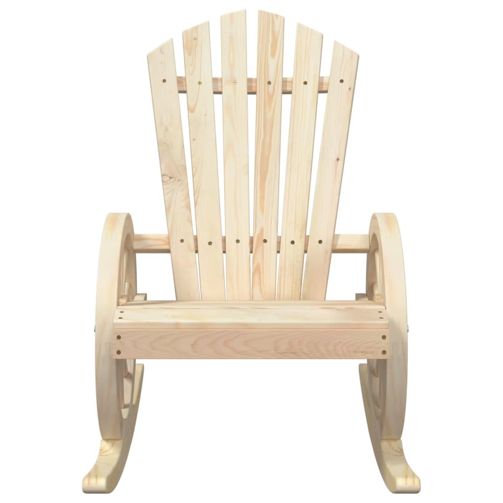 VidaXL Adirondack Rocking Chair – Solid Fir Wood, Weather-Resistant, Outdoor Garden Patio
