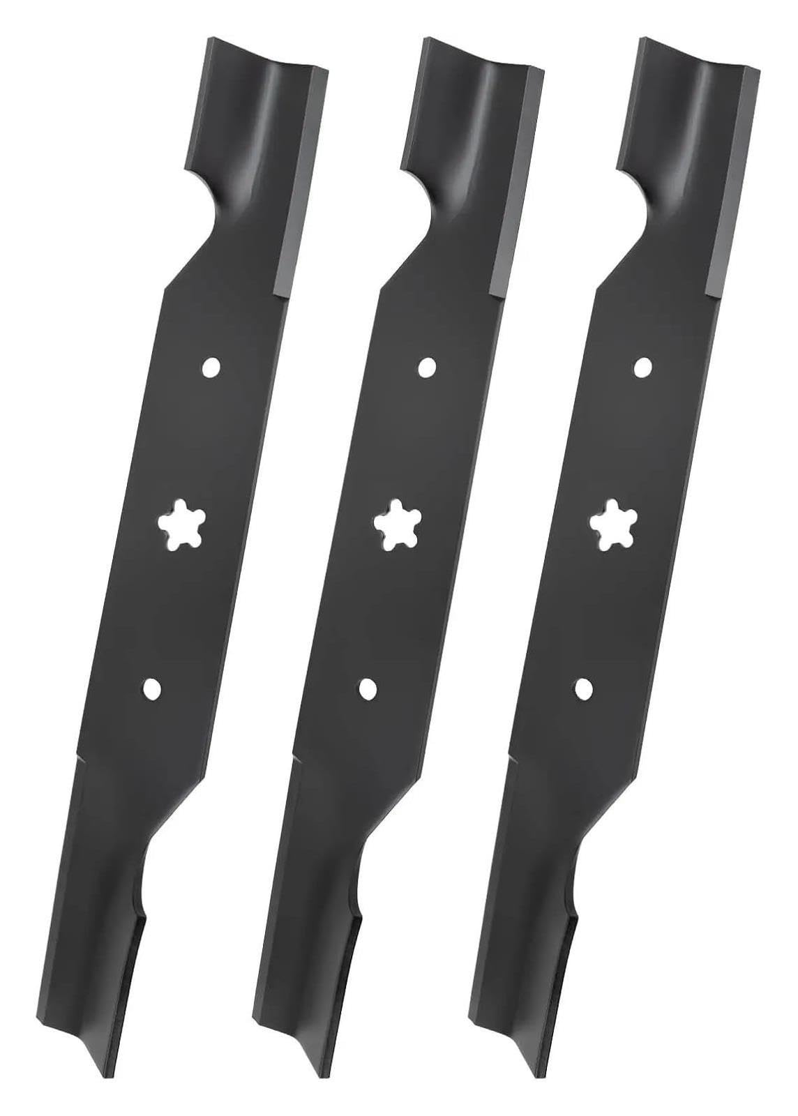 187256 Cuchillas De Elevación Media para Cubierta De 54 ", 187254 Cuchillas para Cortacésped, Compatibles con Husqvarna, GTH26K54T MZ5424S RZ5424 Cuchilla para Cortacésped