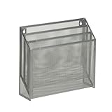 Honey-Can-Do Vertikaler Aktenordner OFC-03305 silber 3,5 x 12,5 x 11,5