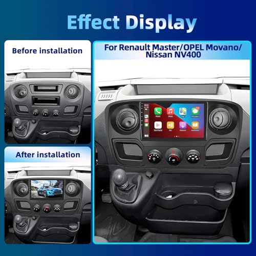 Autoradio Android 12 écran tactile 10 pouces Bluetooth WiFi Renault Master - 2