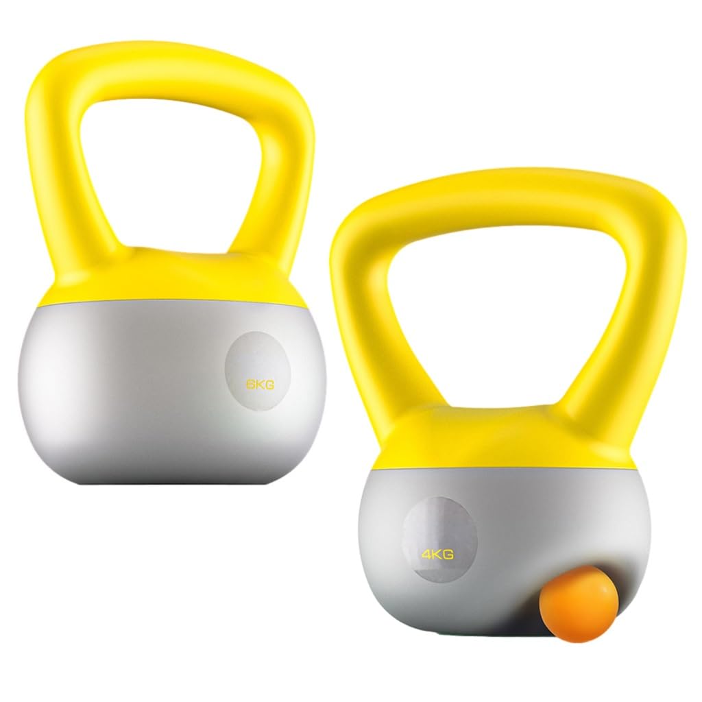 Weiche Kugelhantel - Eisensand gefüllte stoßfeste Handgewichte, Krafttraining Kettlebells 2,3 kg, 4,5 kg und 6,8 kg, optional für Frauen, Männer oder Kinder verschiedener Niveaus (Größe : 8 kg)