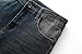 Men's Fashion Stretch Slim fit Jeans Retro Washed Straight Denim Pants (Navy blue-34)