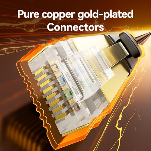 Câble Ethernet Cat 8 blindé 40 Gbit/s, la performance réseau supérieure en 20m - 7