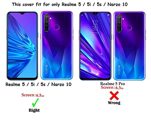 Image of COVERBLACK Rubber Silicone Back Cover for Oppo Realme 5i - Transparent