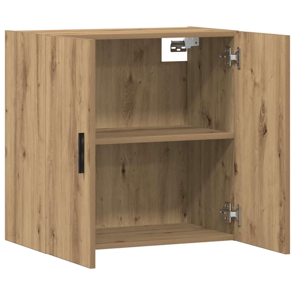 vidaXL Wandschrank Artisan-Eiche 60x31x60 cm Holzwerkstoff, Schrank, Hängeschrank, wandmontierter Vitrinenschrank, Aufbewahrungsschrank
