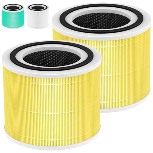 240 Pet Replacement Filter Compatible with 240 Air Purifier, 3-in-1 HEPA Replacement with Activated Carbon Filter for 99.97% Air Pollutants, and Odor, Filter Replacement for 240 Air Purifier, 2 Pack
