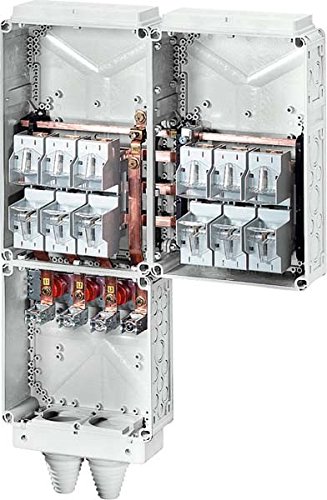 Preisvergleich Produktbild Hensel Hauptleitungsverteiler Mi 8322 2xNH1, Sammelschiene MI-Verteiler Sicherungskasten 4012591658115