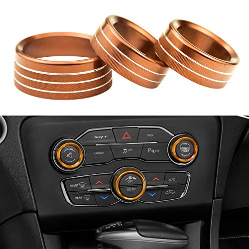 Boutons de climatisation en alliage orange pour rénover la console de Challenger