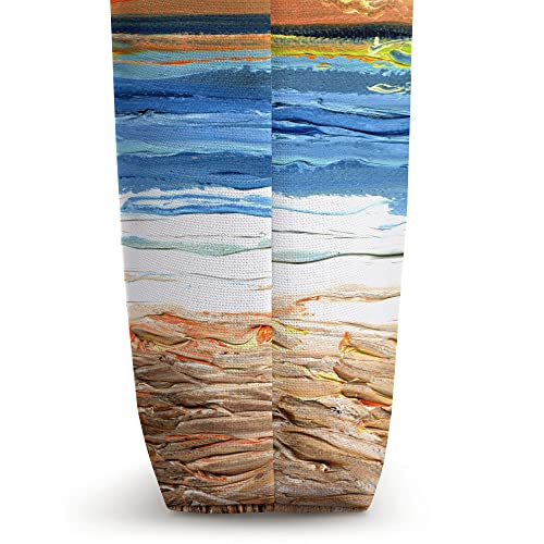 Bolso tote con ilustración de gato siamés Snowshoe en atardecer en la playa, por Aja miniatura 3