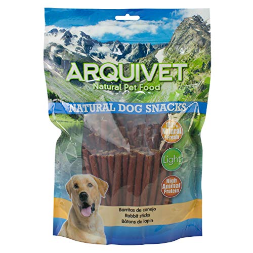 Arquivet, Barritas de Conejo 1 Kg, Snacks 100 por Cien Naturales Perros, Chuches, premios, golosinas, chucherías, recompensas caninas -Entrenamiento, adiestramiento y Juego