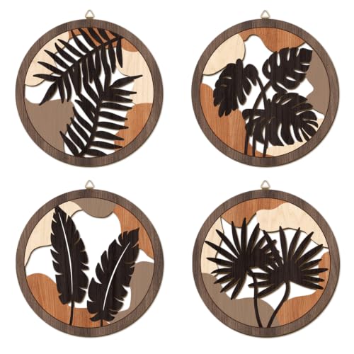 Boho Wooden Wall Art Bohemian Hanging Sign Farmhouse Geometric Wall Decor