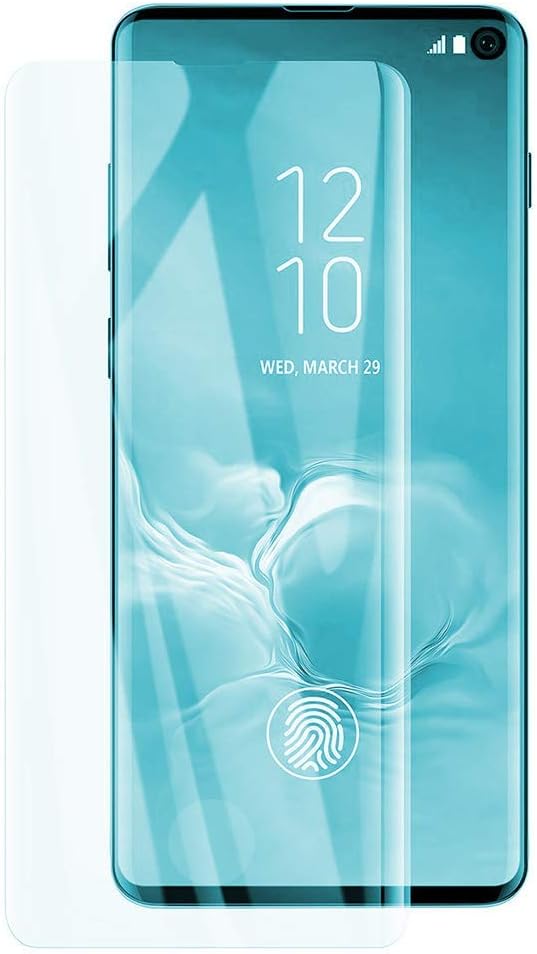Galaxy S10 Screen Protector Tempered Glass for Samsung Galaxy S10 No Bubbles Case Friendly 2-Pack Clear