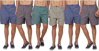 awala fashion | Men’s Regular Fit 100% Cotton Casual Lounge Shorts | Dual Pocket Sleep Shorts Pack of 6 (Multicolour) (XXL)-picture-19
