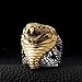 ZMY Home Mens Fashion Jewelry Rings, 316L Stainless Steel Cobra Snake Design Animal Ring for Men (12)