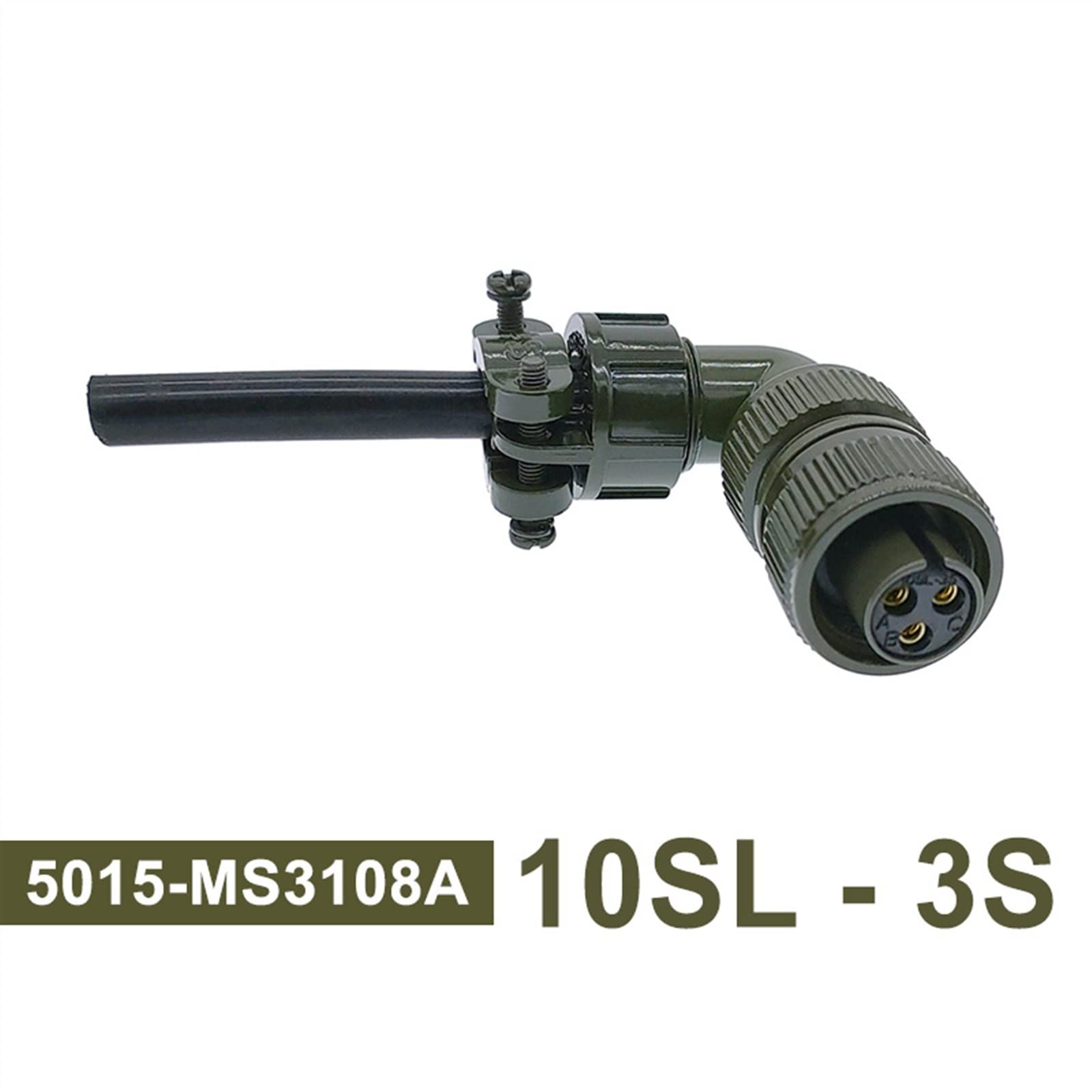 MS3106A 10SL-3 10SL-4 MIL-C 5015 Rundsteckverbinder MS3108 MIL STD Steckdose 3102A Militärspezifikation Steckverbinder 1St (Color : Plug 3108 10SL-3S)