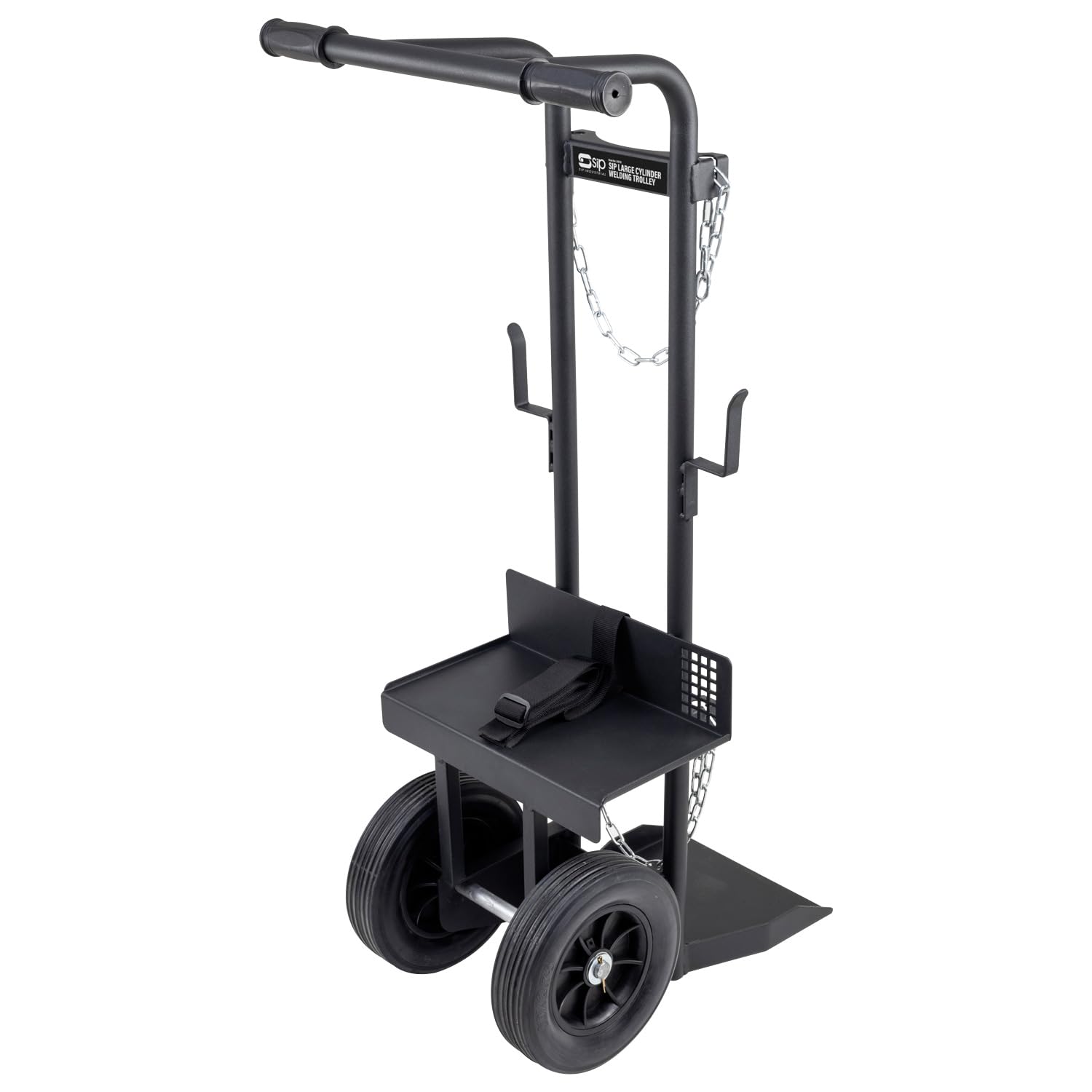 SIP Large Cylinder Welding Trolley, Heavy Duty Cart for Welding Gas Cylinder and Welder Machine