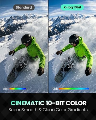 Xtra 360 Camera, 8K Panoramic Video, 1-Inch Sensor Equivalent, 100MP High Resolution, Waterproof Action Camera, 105GB Built-in Storage, Bullet Time, Broad Compatibility, Vlog - 3