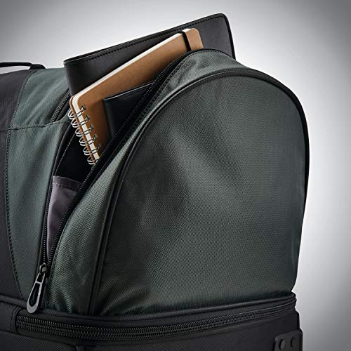 Samsonite Andante 2 Drop Bottom Wheeled Rolling Duffel Bag, Moss Green/Black, 28-Inch