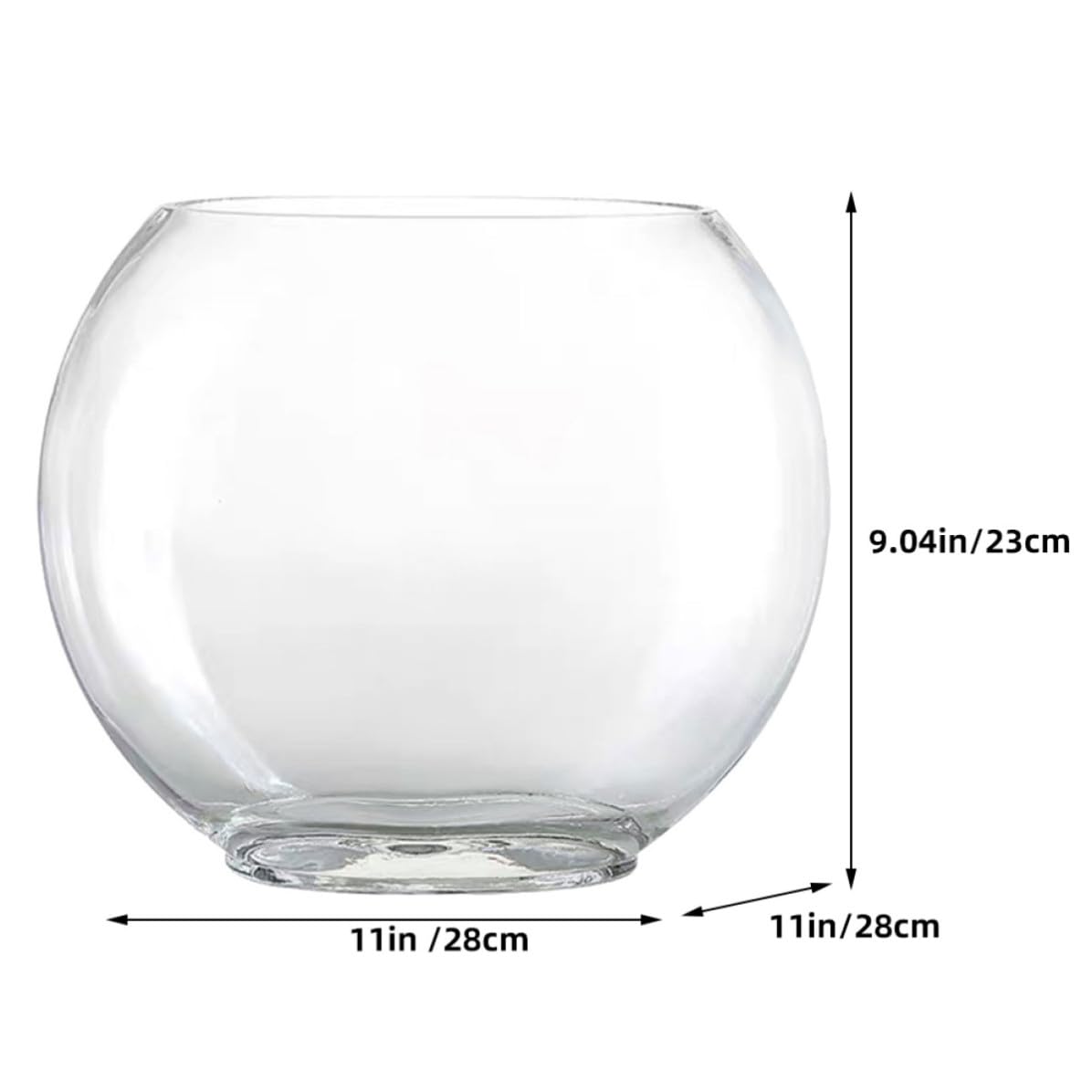 HEMOTON Aquarium en Verre Transparent Décoratif pour Plantes, Style