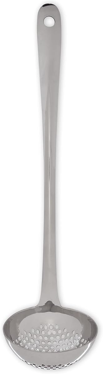RSVP International Endurance Kitchen Collection Pierced Straining Tools, Ladle, 18/8 Stainless Steel