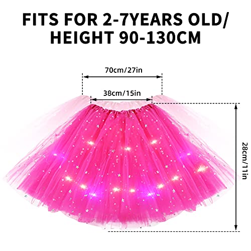 Girl Tutu Skirts, Magic Light Princess Led Dancing Skirt Tulle Ballet #TOP5