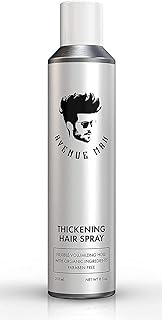 Thickening Hair Spray (8.5 oz) - by Avenue Man Hair Products - Volumizing Hairspray with Certified Organic Extracts for Al...