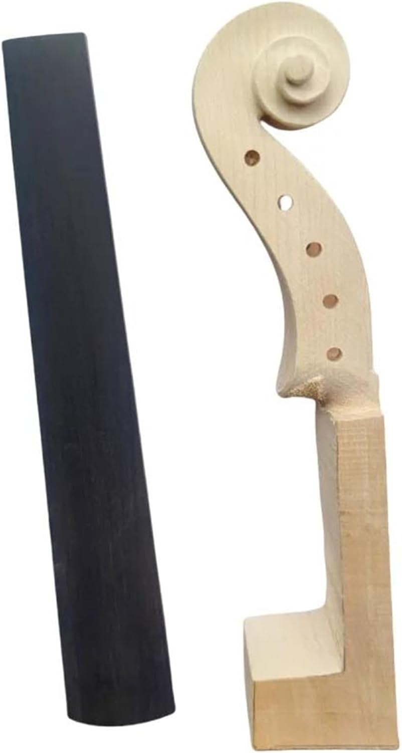 Violin Accessories Professional 5 String Maple Violin Neck Ebony Fingerboard 4/4 Size Parts Accessories