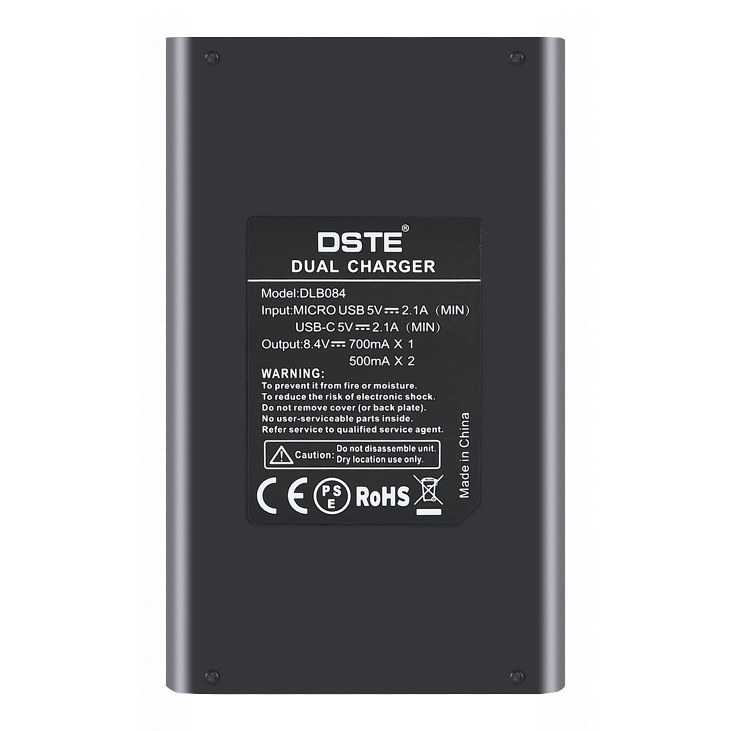 DSTE - Cargador De Batería Dual USB Compatible Con Olympus BLX-1 BLX1