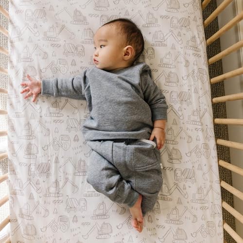 Image of Premium Fitted Knit Crib Sheet /Toddler Sheet Gage by Copper Pearl