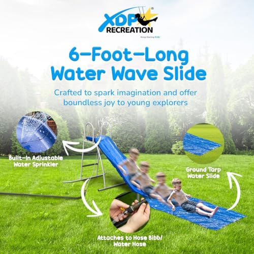 Xdp Recreation 54600 6 Foot Water Wave Slide thumb #1