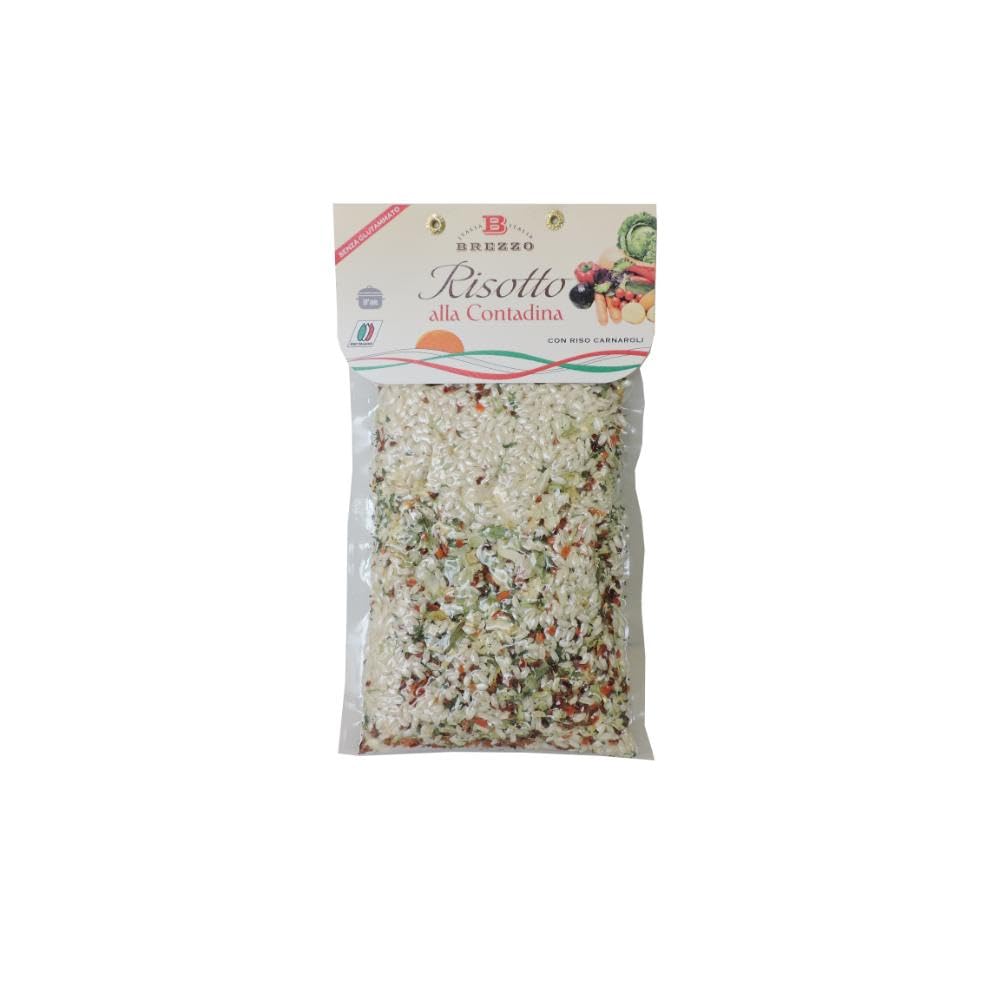 Brezzo Trío de Risotti de 300 g con espárragos, alcachofas y campesina